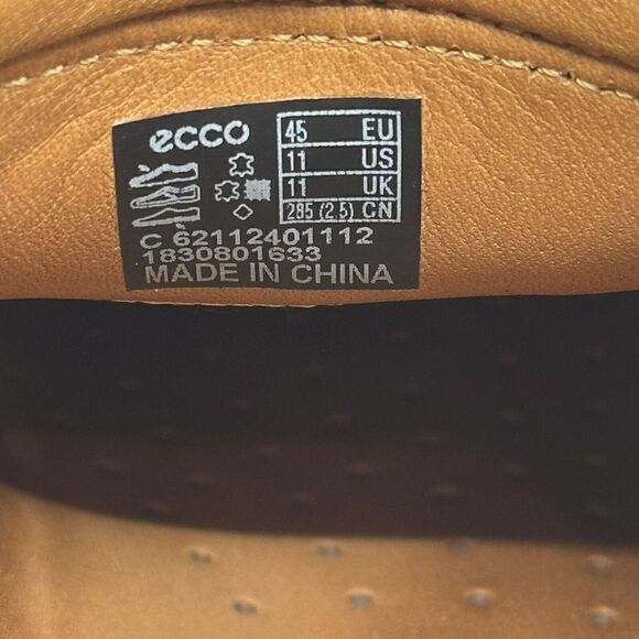 Ecco Holton Mens Size 11 EUR 41 Brown Leather Slip On Dress Loafer Shoes main image 7
